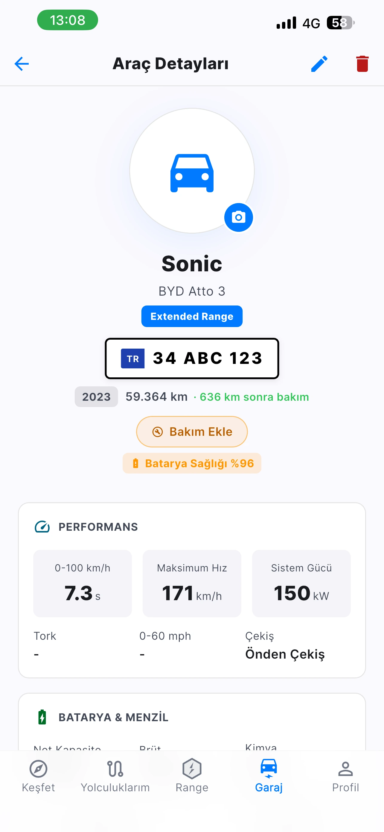 Araç detayları ve bakım takibi
